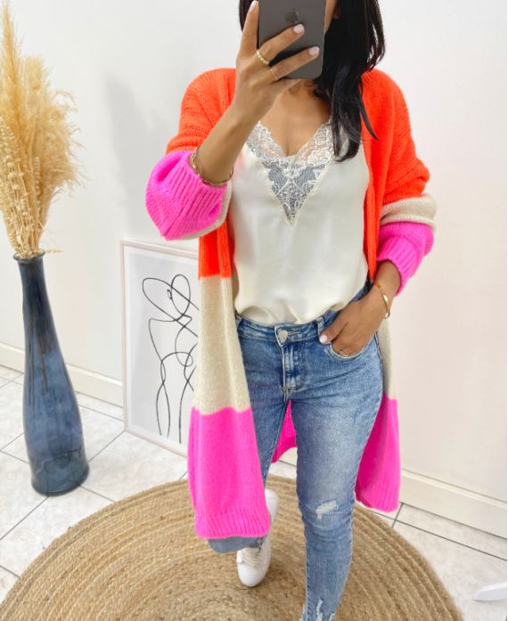 Gilet multicolore