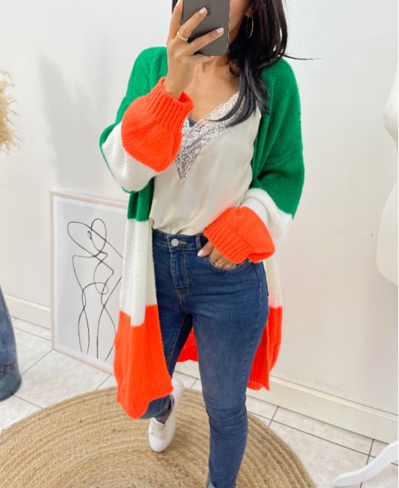 Gilet multicolore
