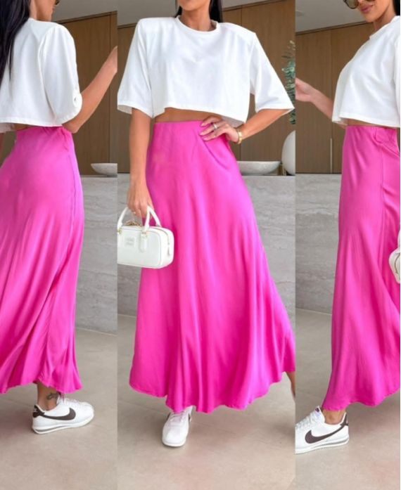 Jupe longue viscose douce