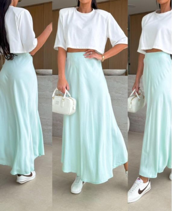 Jupe longue viscose douce