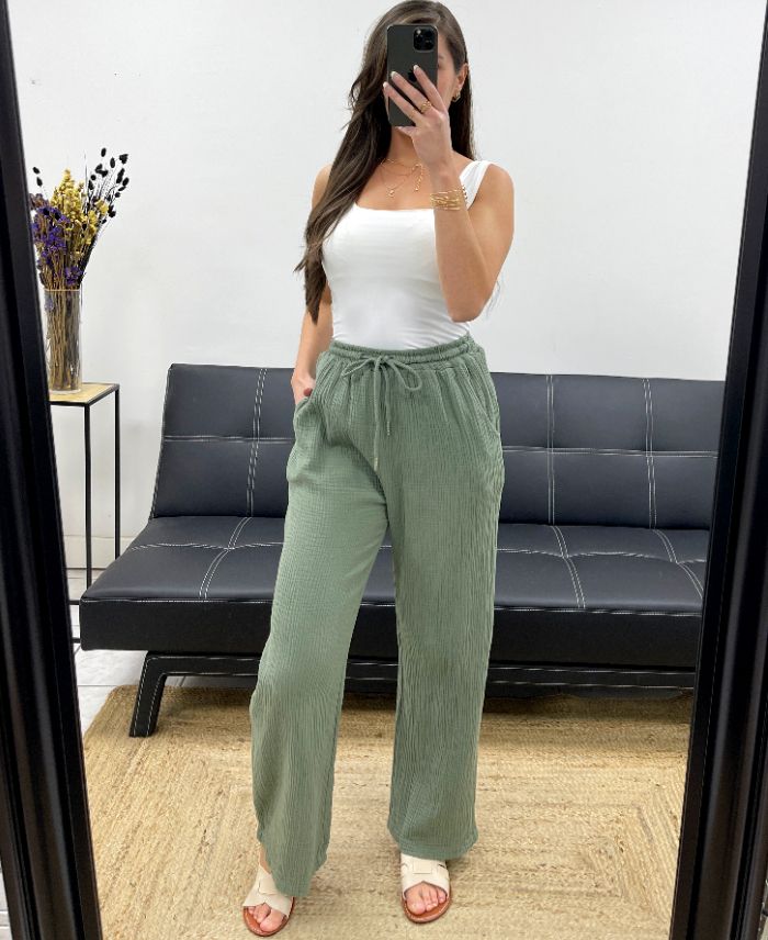 Pantalon Gaze de coton